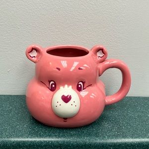 Pink Care Bear mug rare new